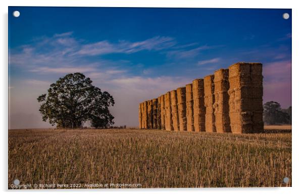 Yorkshire Giant Haystacks Acrylic by Richard Perks