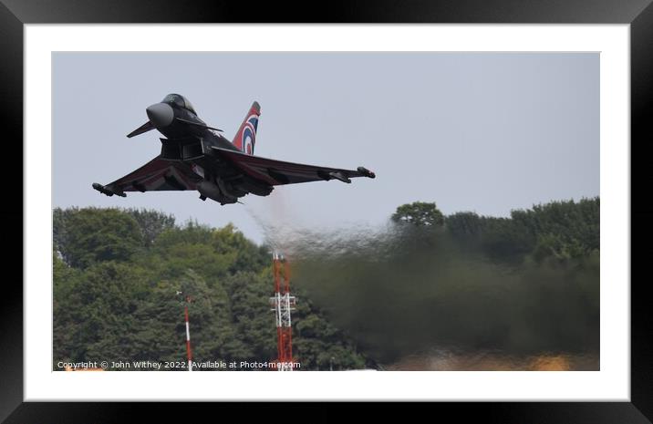 Blackjack Typhoon taking off Framed Mounted Print by John Withey