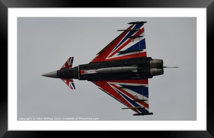 Blackjack Eurofighter Typhoon Framed Mounted Print by John Withey