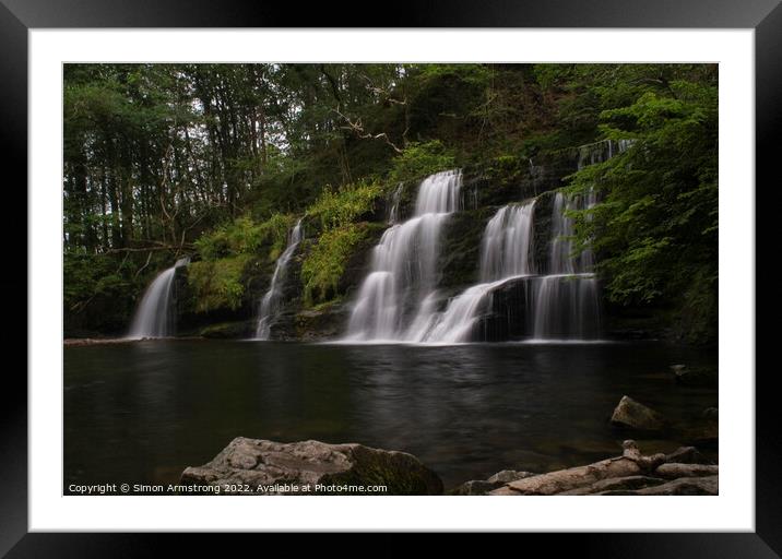 Sgwd y Pannwr  Framed Mounted Print by Simon Armstrong