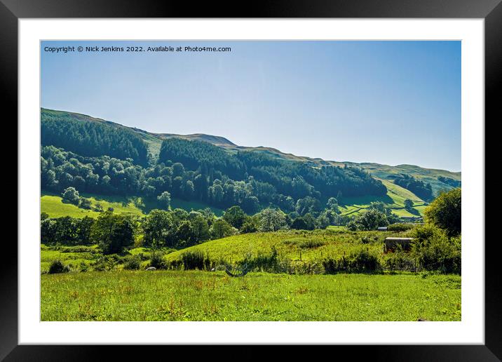 Dentdale from the road out of Sedbergh  Framed Mounted Print by Nick Jenkins