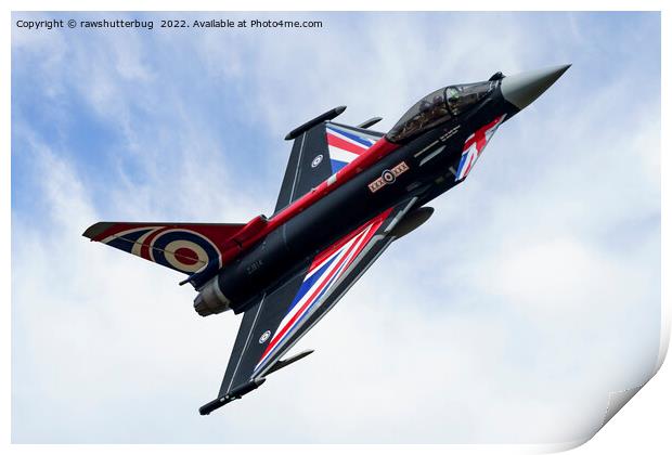 Union Jack Typhoon Print by rawshutterbug 