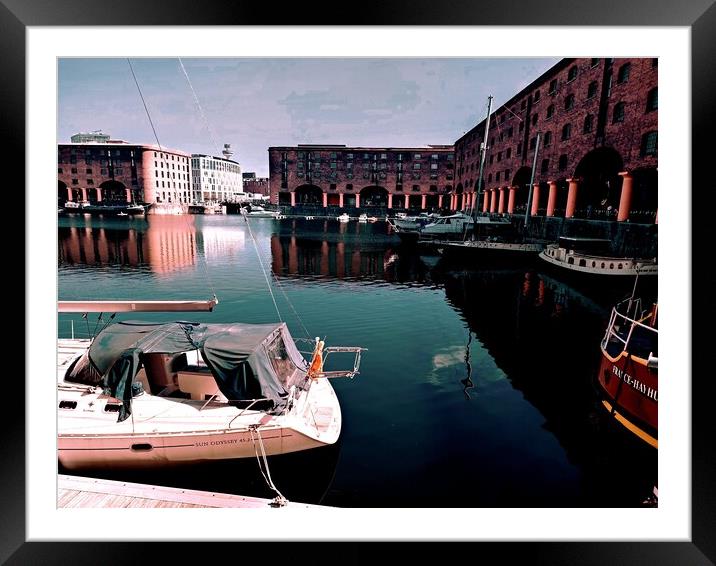 Liverpool docks  Framed Mounted Print by Rachael Smith