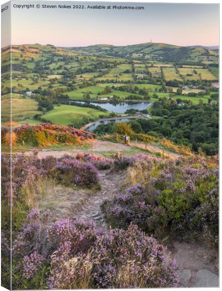 Majestic Sunset at Teggs Nose Canvas Print by Steven Nokes