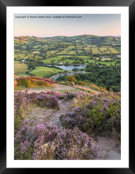 Majestic Sunset at Teggs Nose Framed Mounted Print by Steven Nokes