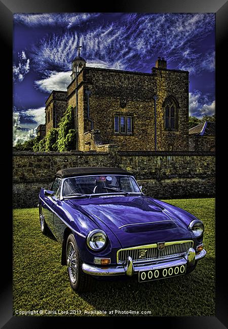 The Stately MG Framed Print by Chris Lord
