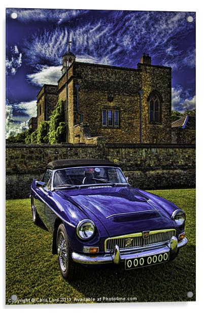 The Stately MG Acrylic by Chris Lord