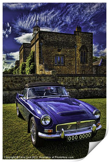 The Stately MG Print by Chris Lord