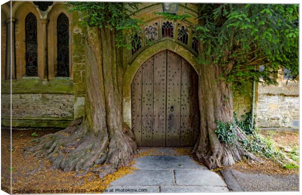 Tolkiens door stow on the wold Canvas Print by Kevin Britland