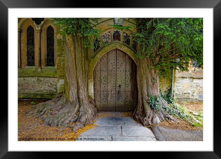 Tolkiens door stow on the wold Framed Mounted Print by Kevin Britland