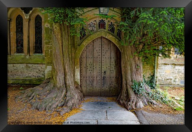 Tolkiens door stow on the wold Framed Print by Kevin Britland