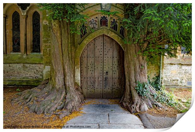 Tolkiens door stow on the wold Print by Kevin Britland