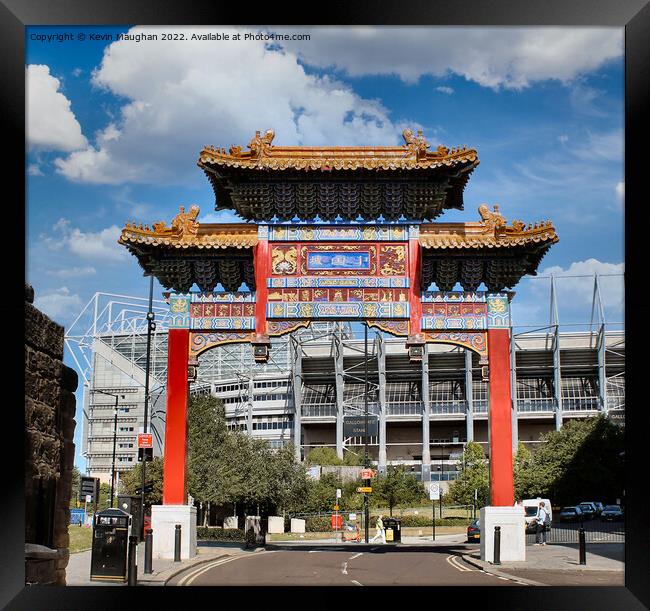 Chinese Arch In Newcastle Upon Tyne Framed Print by Kevin Maughan
