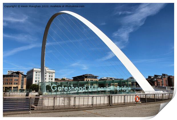 Gateshead Millennium Bridge Print by Kevin Maughan