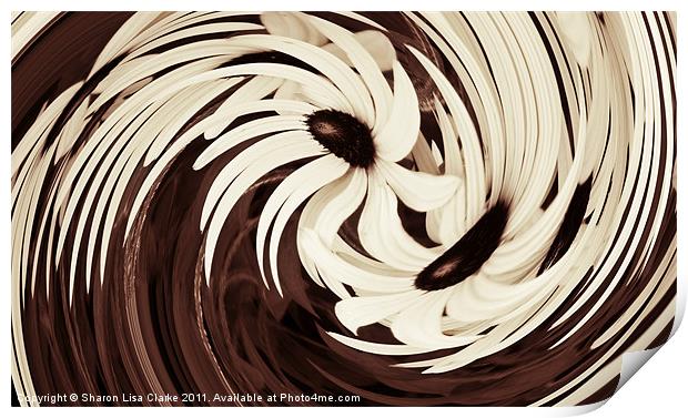 Chocolate and cream Print by Sharon Lisa Clarke