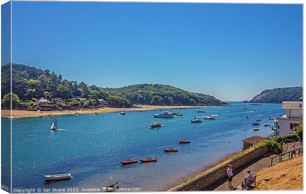 Summertime at Beautiful Salcombe Canvas Print by Ian Stone