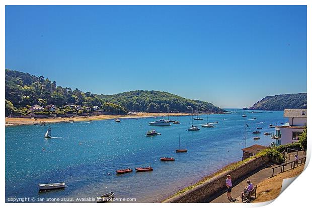 Summertime at Beautiful Salcombe Print by Ian Stone