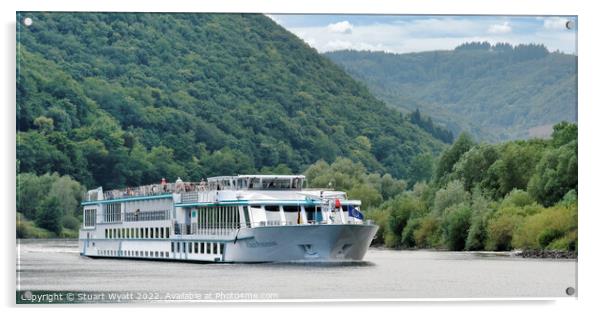 Cruising the Rhine Acrylic by Stuart Wyatt