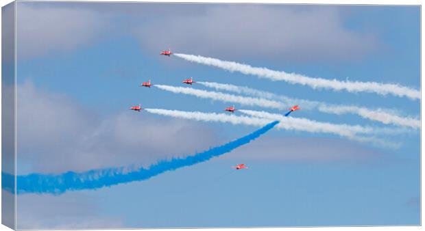 Red Arrows The Double Goose Canvas Print by J Biggadike