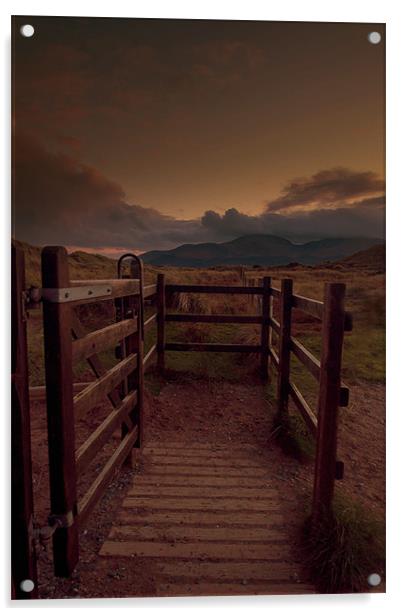 Gateway to the Mournes Acrylic by pauline morris