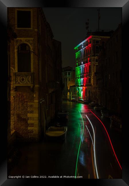 Colourful Reflection II, Venice Framed Print by Ian Collins