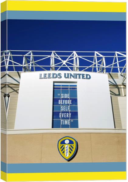 Leeds Side Before Self Every Time Canvas Print by Alison Chambers