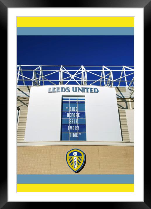 Leeds Side Before Self Every Time Framed Mounted Print by Alison Chambers