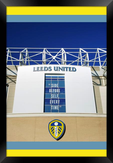 Leeds Side Before Self Every Time Framed Print by Alison Chambers