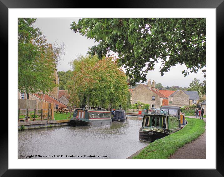 Along the Towpath Framed Mounted Print by Nicola Clark