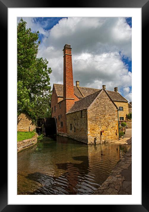 Old Watermill at Lower Slaughter Cotswolds Framed Mounted Print by Jenny Hibbert