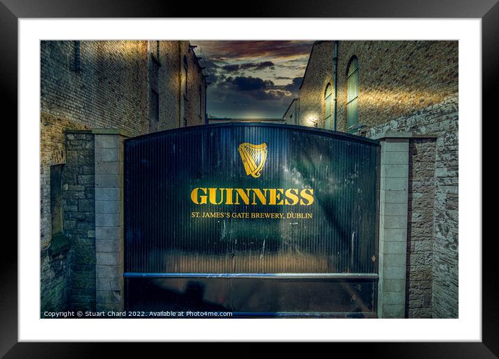 The Guiness Gates Framed Mounted Print by Stuart Chard