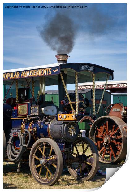 Steam Traction Engine Print by Mark Rosher