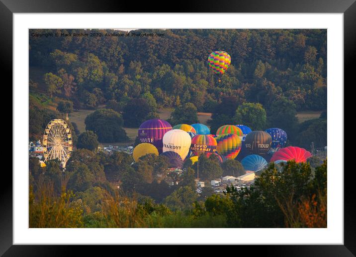 First Balloon Up Framed Mounted Print by Mark Rosher