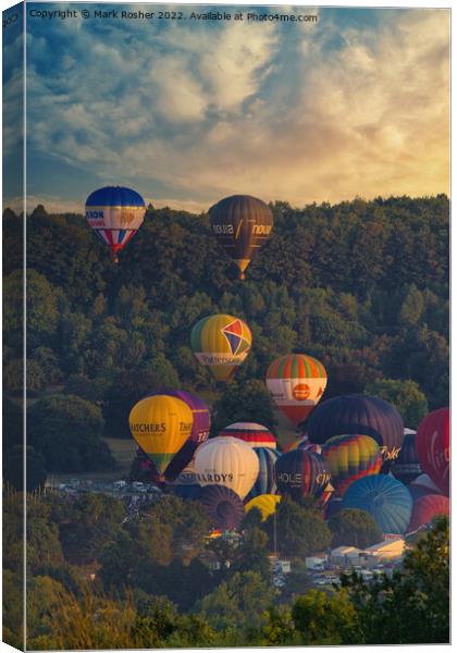 Mass Balloon Ascent  Canvas Print by Mark Rosher