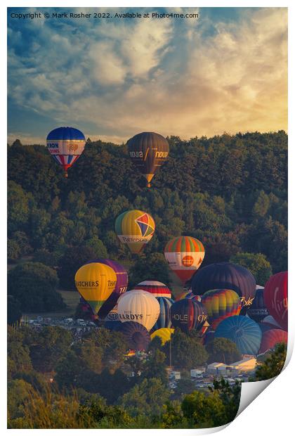 Mass Balloon Ascent  Print by Mark Rosher