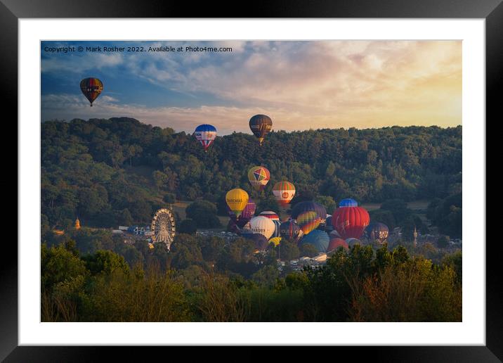 Bristol Balloon Fiesta 2022 Framed Mounted Print by Mark Rosher