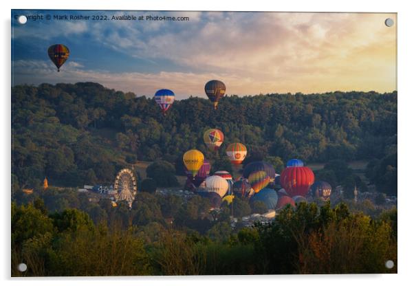 Bristol Balloon Fiesta 2022 Acrylic by Mark Rosher