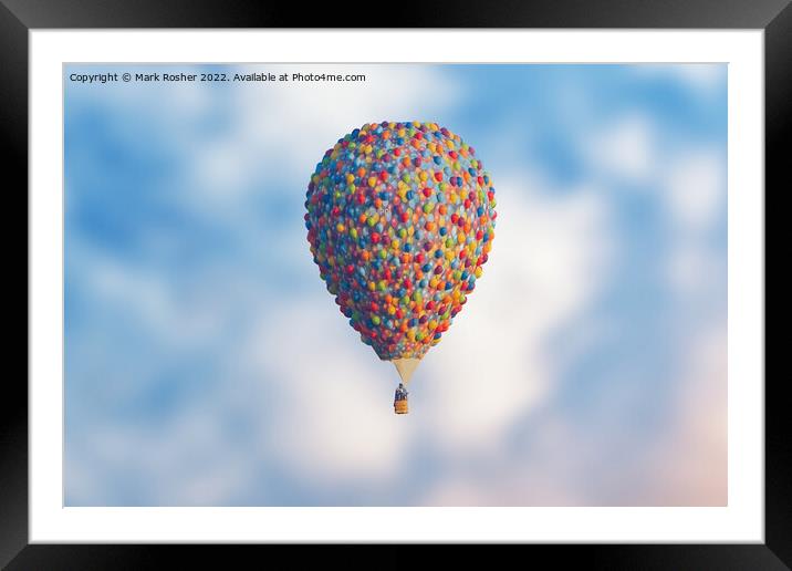 Balloon on the Up Framed Mounted Print by Mark Rosher