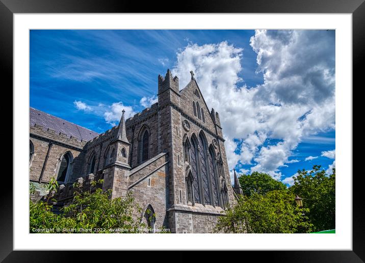 St Patrick's Cathedral Dublin  Framed Mounted Print by Stuart Chard