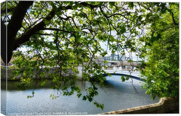River Liffey in Dublin Canvas Print by Travel and Pixels 