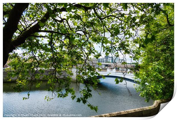 River Liffey in Dublin Print by Travel and Pixels 