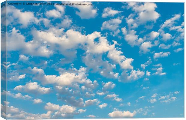 Blue Sky Clouds Canvas Print by Stephen Pimm