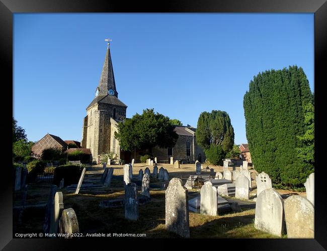 Holy Cross Church in Uckfield. Framed Print by Mark Ward