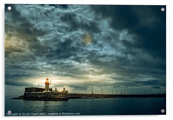 Dun Laoghaire Harbour Dublin Acrylic by Travel and Pixels 