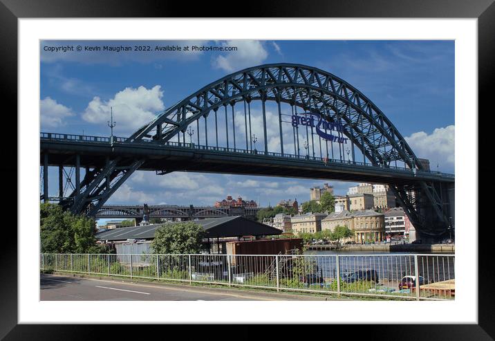 A Majestic Gateway to Tyneside Framed Mounted Print by Kevin Maughan