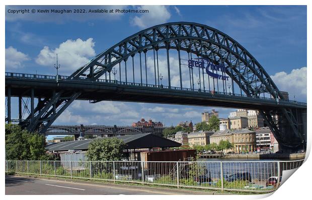 A Majestic Gateway to Tyneside Print by Kevin Maughan