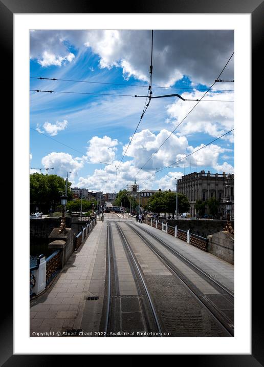 Dublin Cityscape Framed Mounted Print by Travel and Pixels 