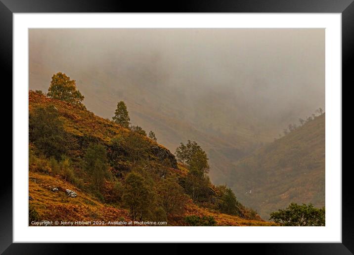 View in Glen Nevis Highlands of Scotland Framed Mounted Print by Jenny Hibbert