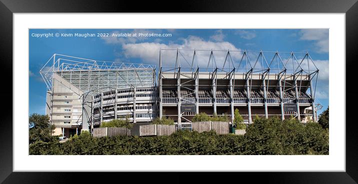 St James Park Football Stadium Framed Mounted Print by Kevin Maughan