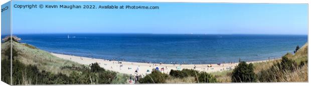Tynemouth Longsands Beach Panoramic Canvas Print by Kevin Maughan
